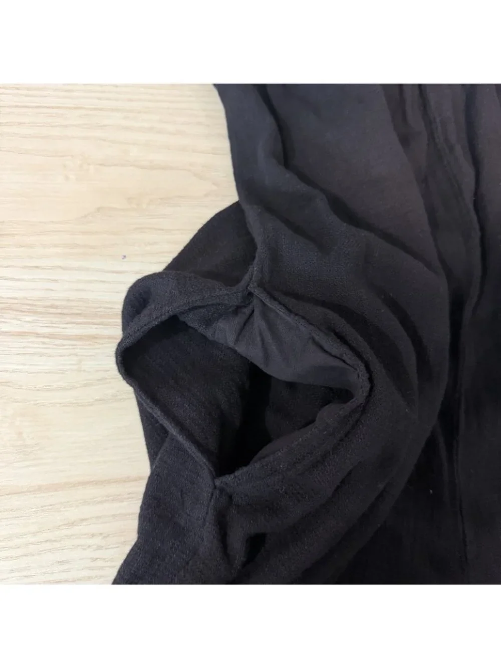 BOBI Overall Pants Size Small Black Wide Leg Ultra High Rise Waist 51E-389015 - Picture 8 of 10